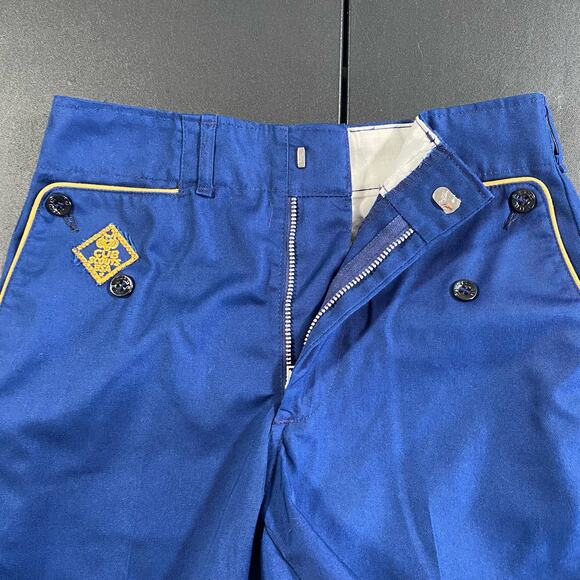 Boy Scouts BSA Pants 23X21 Blue Embroidered Uniform Bottoms Trousers sz6 Small - Picture 4 of 8
